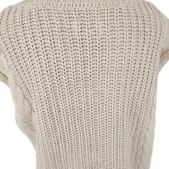 Pistola Kiran Oversized Cable Knit Sweater Vest Sz S - Picture 7 of 11